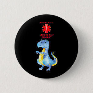 Medical Alert Severe Nut Allergy Awareness With Button