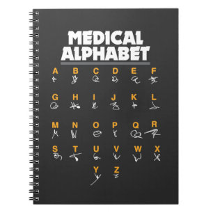 Medical Alphabet For Doctors Nurses Chemists Notebook