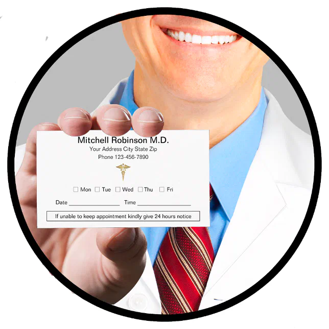 Medical Appointment Business Card Template Zazzle