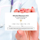 Medical Appointment Business Card Template