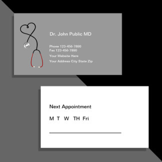 Medical Appointment Business Cards