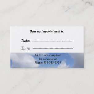 Medical  Appointment Cloudy Skies Card