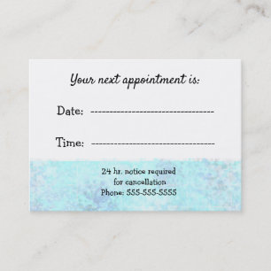 Medical Appointment Speckled Blue Card