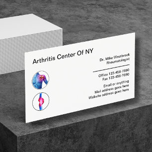 Medical Arthritis Rheumatologist Business Card