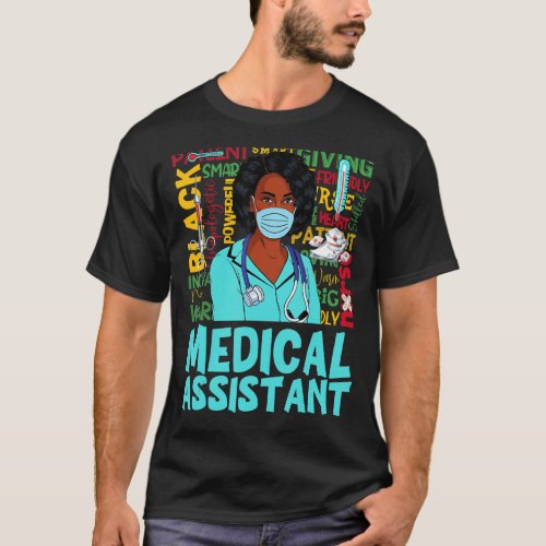 Medical Assistant African American Women Black His T_Shirt