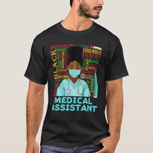 Medical Assistant African American Women Black His T_Shirt