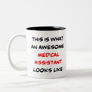 medical assistant, amazing Two-Tone coffee mug