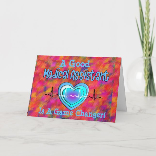Medical Assistant Appreciation  Thank You Card (Front)