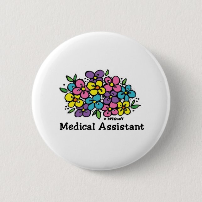 Medical Assistant Blooms Button (Front)