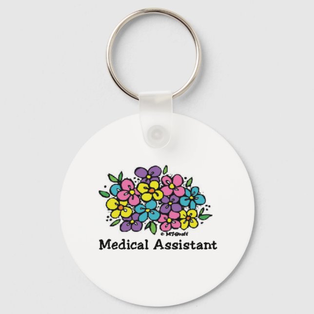 Medical Assistant Blooms Keychain (Front)