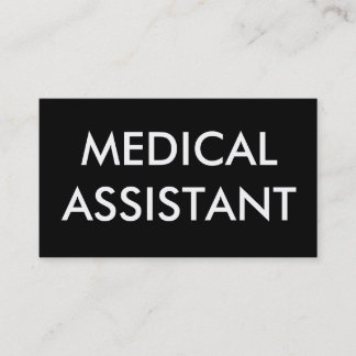 medical assistant business card