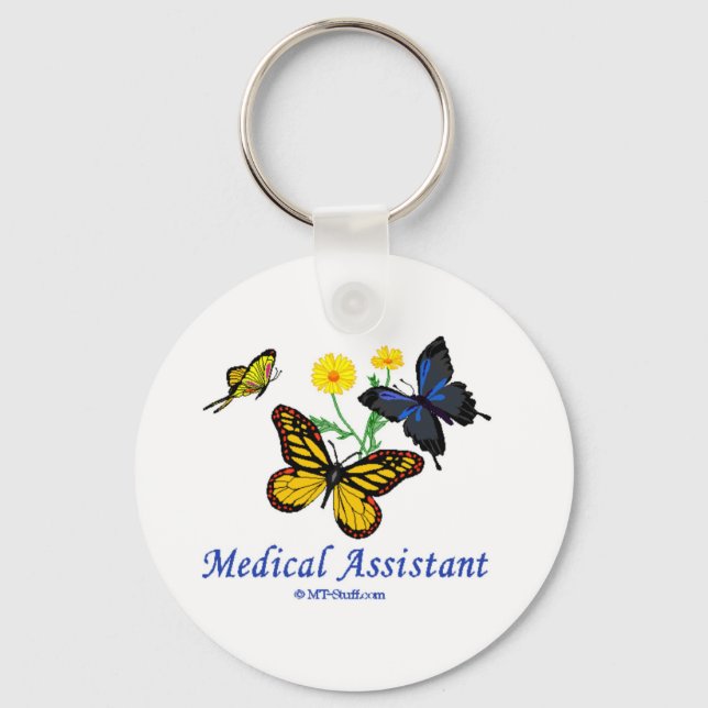 Medical Assistant Butterfly Keychain (Front)