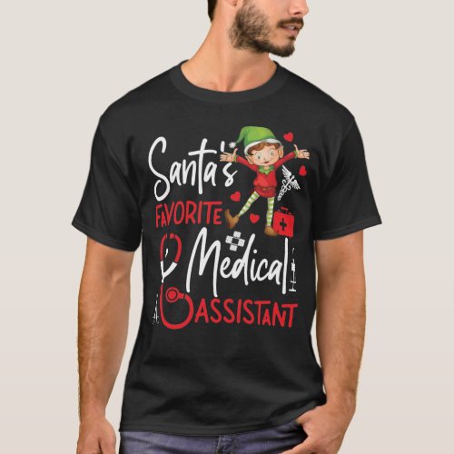 Medical Assistant Cma SantaS Favorite Medical T_Shirt
