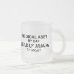 Medical Assistant Deadly Ninja Frosted Glass Coffee Mug