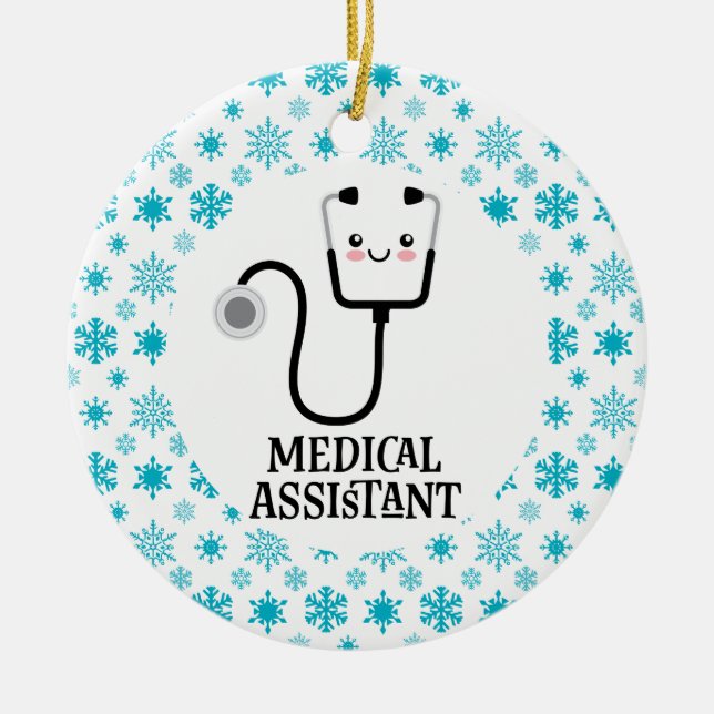 Medical Assistant Gift Ceramic Ornament (Front)
