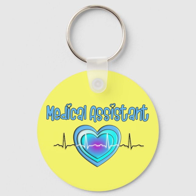Medical Assistant Gifts Keychain (Front)