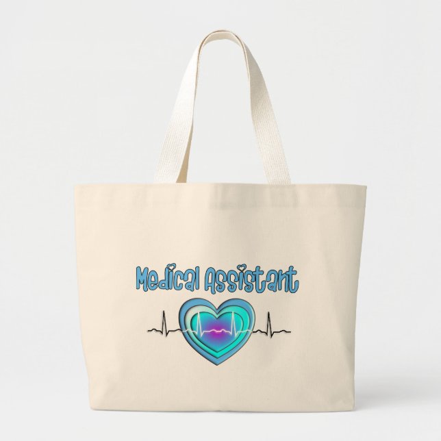 Medical Assistant Gifts Large Tote Bag (Front)