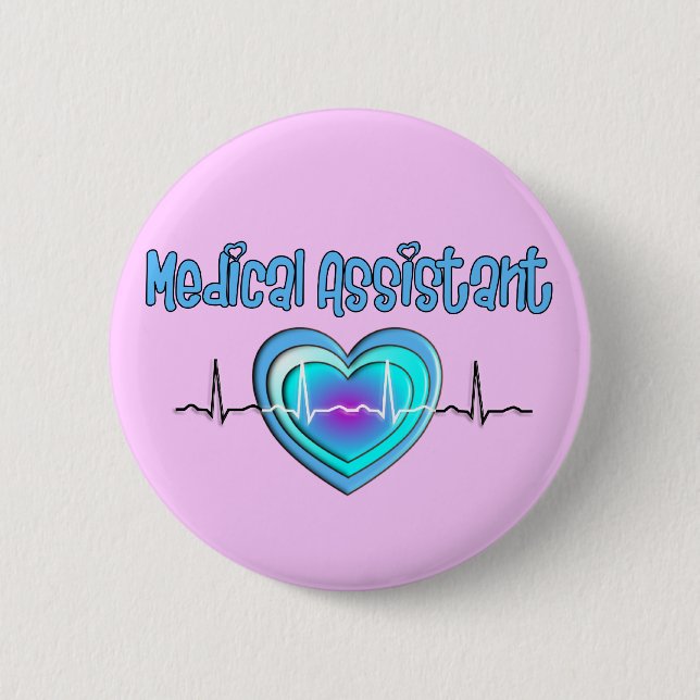 Medical Assistant Gifts Pinback Button (Front)