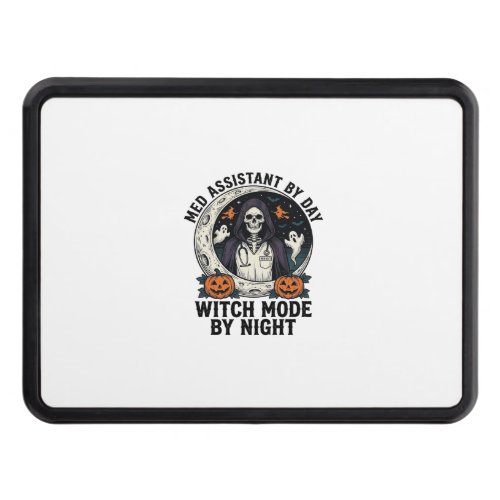 Medical Assistant Halloween Witch Vintage Engravin Hitch Cover