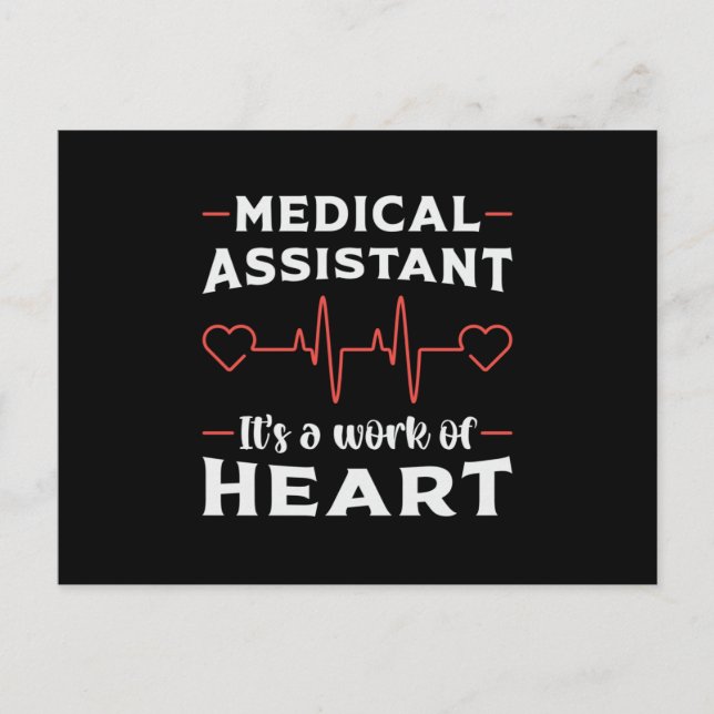 Medical Assistant Heart Doctor Medicine Nurse Postcard (Front)