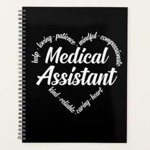 Medical Assistant Heart Word Cloud Planner