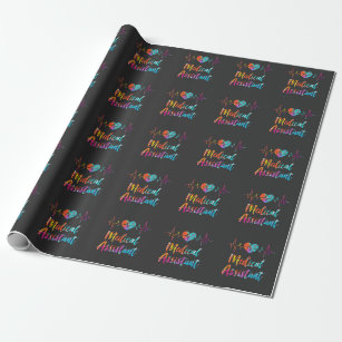Medical Assistant Heartbeat Nursing Hospital Heart Wrapping Paper