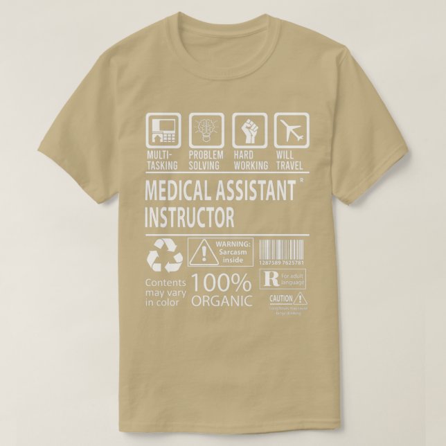 Medical Assistant Instructor 2 T-Shirt (Design Front)