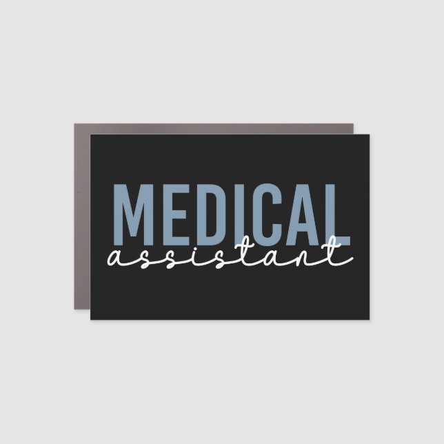 Medical Assistant MA | Clinical Assistant Car Magnet (Front)