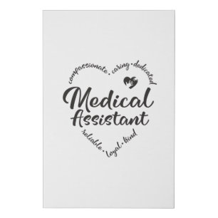 Medical assistant, MA medical Faux Canvas Print