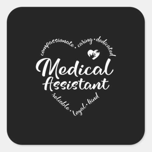 Medical  assistant MA medical Square Sticker