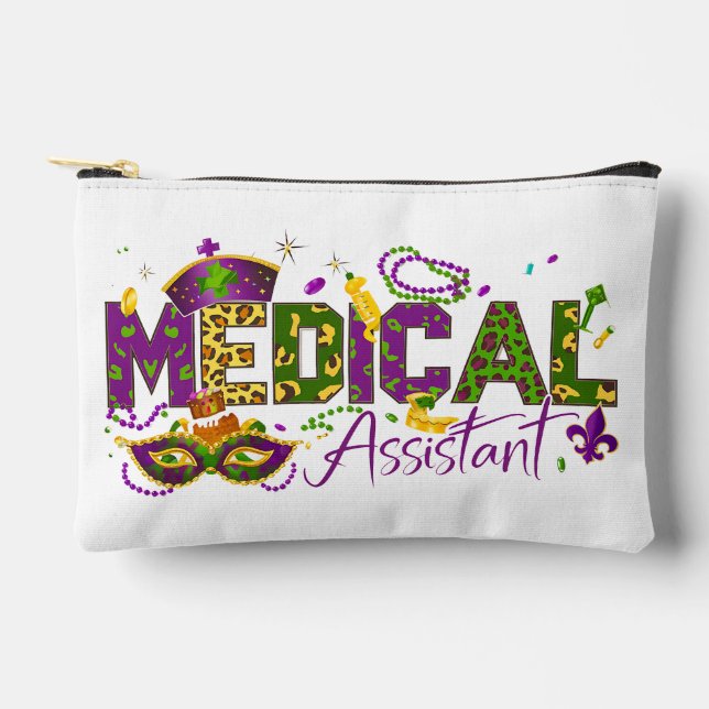 Medical Assistant - Mardi Gras Accessory Pouch (Front)