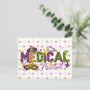 Medical Assistant - Mardi Gras Postcard