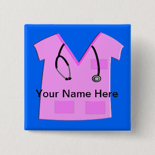 Medical Assistant Name Badge Pins Customizable