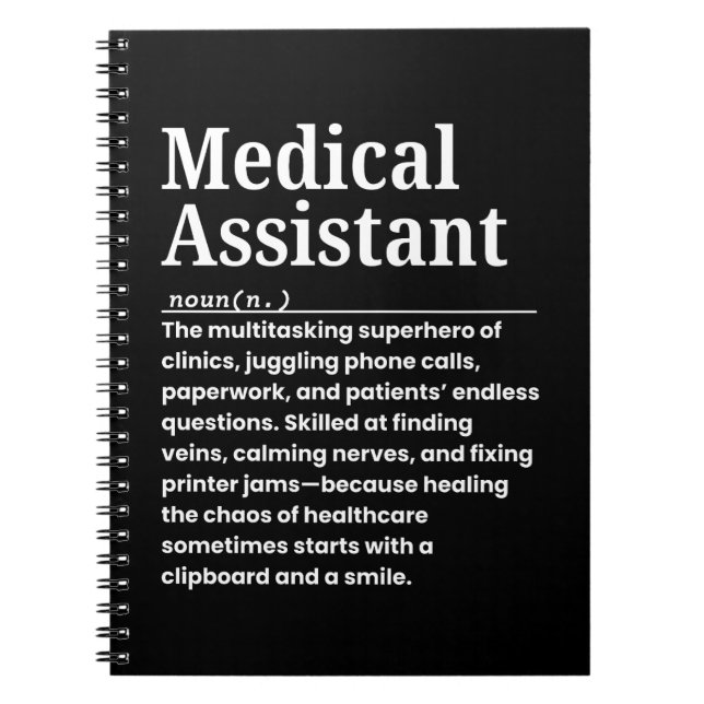 Medical assistant notebook (Front)