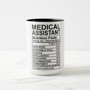Medical Assistant Nutrition Facts Mug