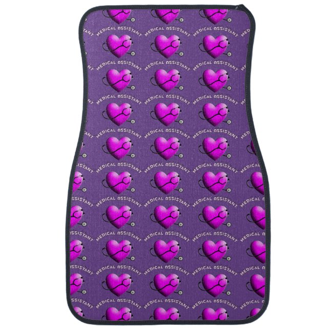 Medical Assistant PINK HEART  Car Floor Mat (Front)