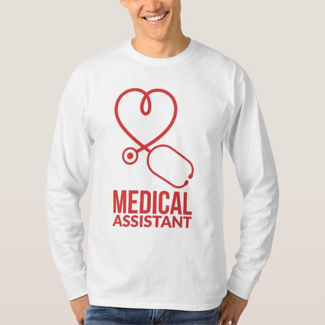 Medical Assistant RN Nurse Stethoscope T-Shirt (Front)