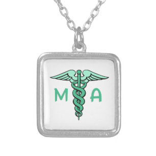 MEDICAL ASSISTANT SILVER PLATED NECKLACE