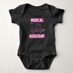 Medical Assistant Stethoscope Nurse Baby Bodysuit