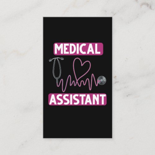 Medical Assistant Stethoscope Nurse Business Card