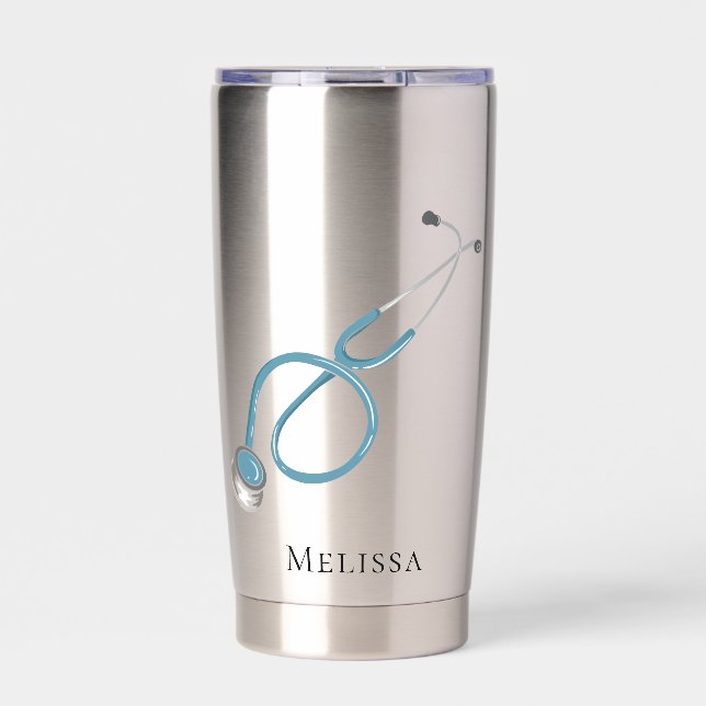 Medical Assistant Stethoscope Personalized Insulated Tumbler (Front)