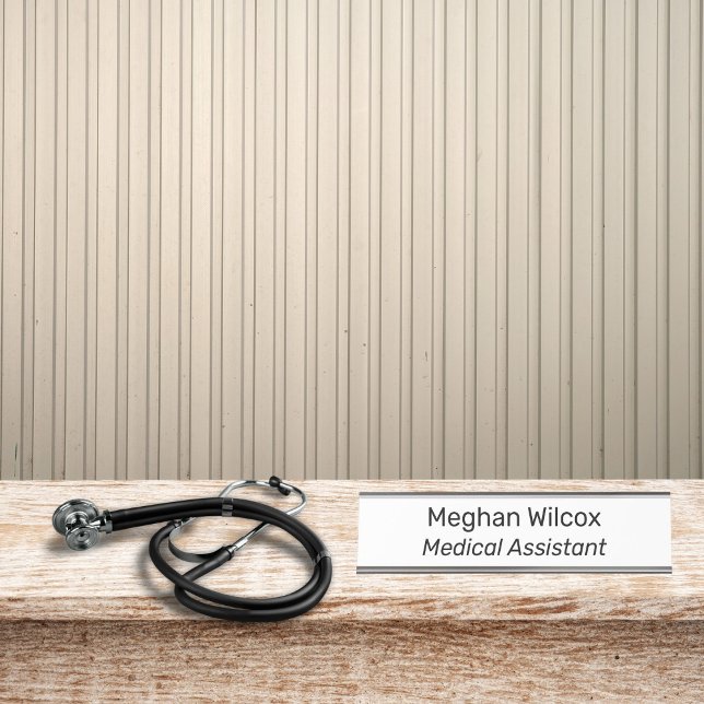 Medical Assistant White Desk Name Plate (Creator Uploaded)