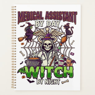 Medical Assistant Witch Skeleton Syringe Cauldron Planner
