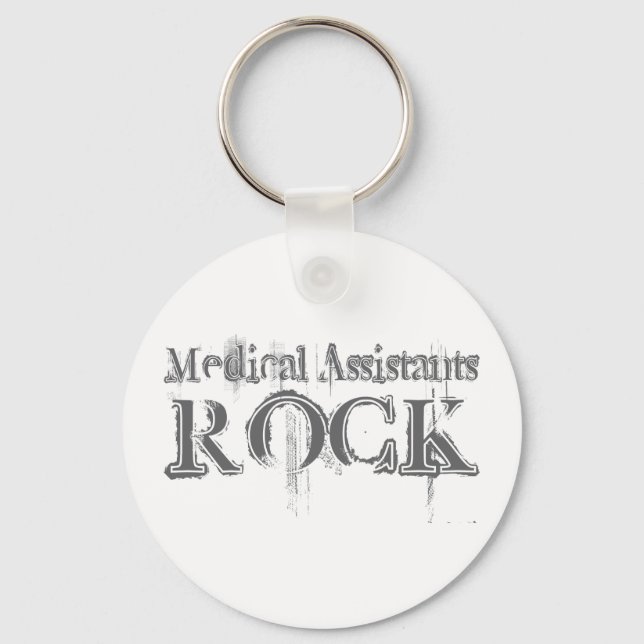 Medical Assistants Rock Keychain (Front)