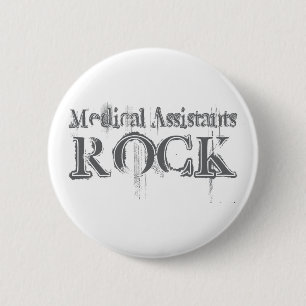 Medical Assistants Rock Pinback Button