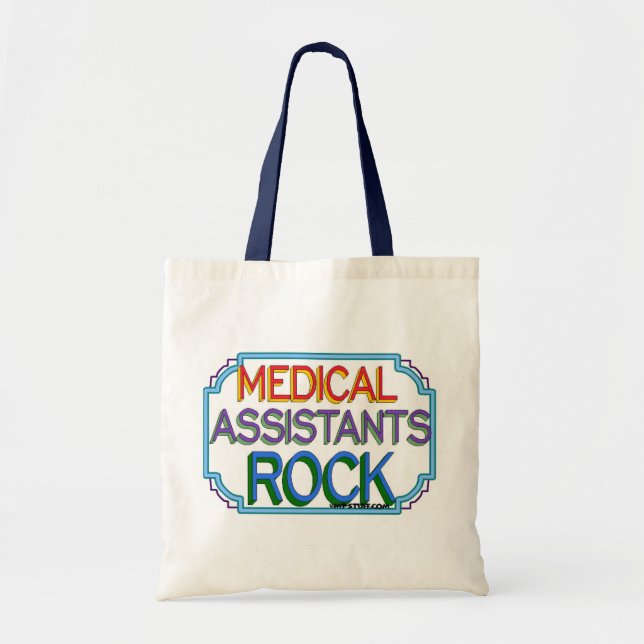 Medical Assistants Rock Tote Bag (Front)