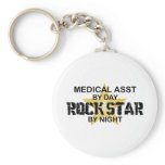 Medical Asst Rock Star Keychain