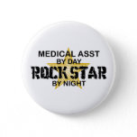 Medical Asst Rock Star Pinback Button