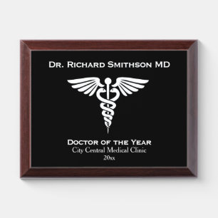Medical Award with Institute and  Year Plaque
