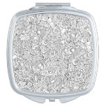 Medical B&amp;W Pattern Compact Mirror